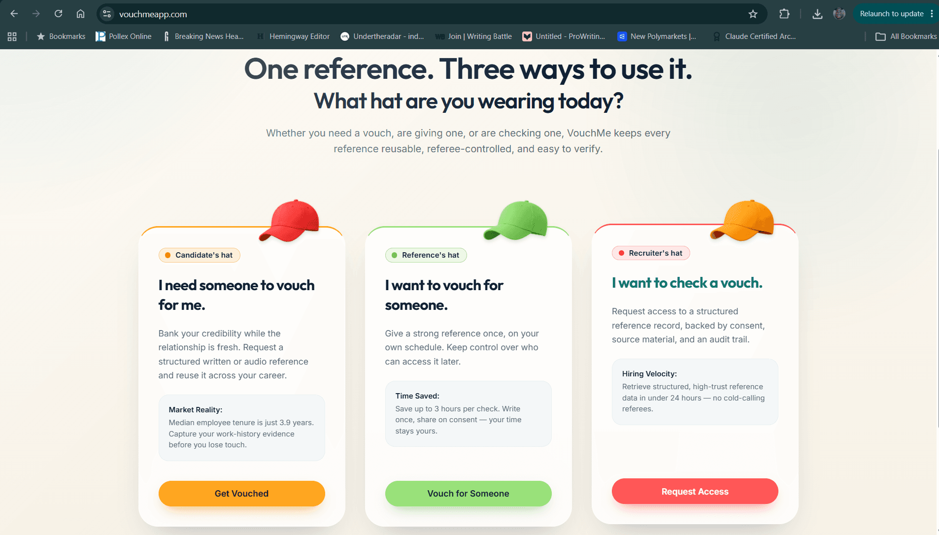 VouchMeApp screenshot